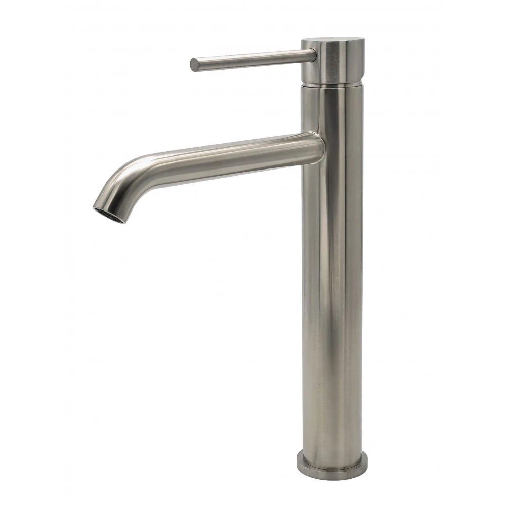 MILACIO Ultra MCU.551.SS Высокий смеситель для раковины (нержавеющая ...