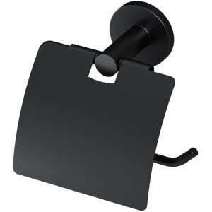 AM.PM X-Joy A85A341422 Держатель для туалетной бумаги с крышкой (чёрный матовый)
