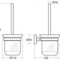 Ideal Standard IOM A9119AA Туалетная щетка