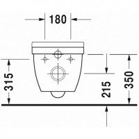 Duravit Starck 3 45270900A1 Унитаз подвесной в комплекте с сиденьем с крышкой, с функцией плавного закрытия (SoftClose),