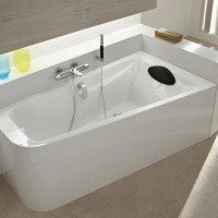 Jacob Delafon Odeon Up E6081RU-00 Акриловая ассиметричная ванна 160*90 см, правая (белый)
