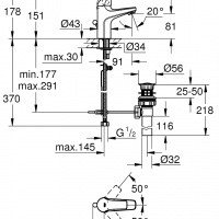 Grohe BauCurve 32805000 Смеситель для раковины, купить в магазине ...
