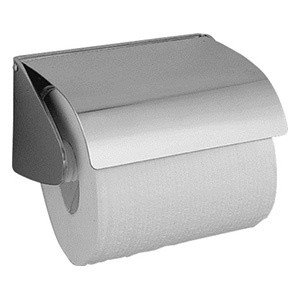 NOFER Classic 05013.S Держатель для туалетной бумаги с крышкой (матовая нержавеющая сталь)