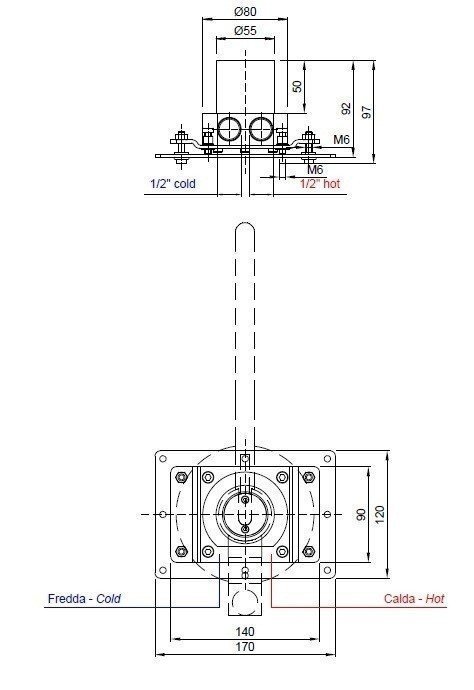 Antonio Lupi AYATI AY921IN Внутренний механизм излива, в интернет ...