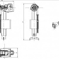 TECE 9820353 Универсальный заливной клапан для сливных бачков