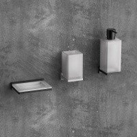 Colombo Design LOOK B1602.BM Стакан для зубных щеток - настенный (белый матовый - стекло)