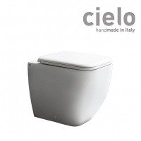 Ceramica CIELO Shui Comfort SHCOVAKTR bia - Унитаз напольный пристенный 55*38 см | Rimless безободковый (белый глянцевый)