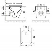 AQUAme AQM2009775 Система инсталляции Grohe в комплекте с подвесным унитазом (белый | клавиша хром)