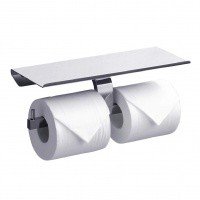 RUSH Edge ED77142B Двойной держатель для туалетной бумаги (хром)