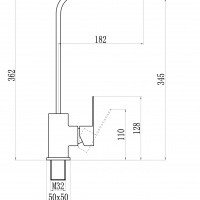 Savol S-SUS3001 Высокий смеситель для кухни (нержавеющая сталь сатин)