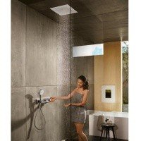 Термостатический смеситель для ванны 15355400 Hansgrohe RainSelect (белый, хром)