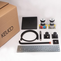 Keuco Ixmo 59603370002 Душевая система - комплект со смесителем (чёрный матовый)
