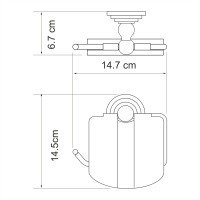 WasserKRAFT Ammer K-7025 Держатель для туалетной бумаги (никель)