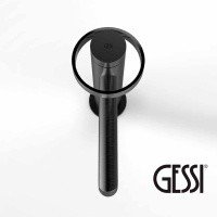 GESSI Anello 63301 707 - Смеситель для раковины | Black Metal Brushed PVD (черный хром шлифованный)