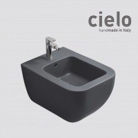 Ceramica CIELO Shui Comfort SHCOBS CM - Биде подвесное 55*37 см | с отверстием для смесителя (Cemento)