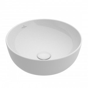 Villeroy Boch Artis 417943RW Раковина накладная круглая для ванной комнаты 43 см (цвет белый камень - stone white ceramicplus)