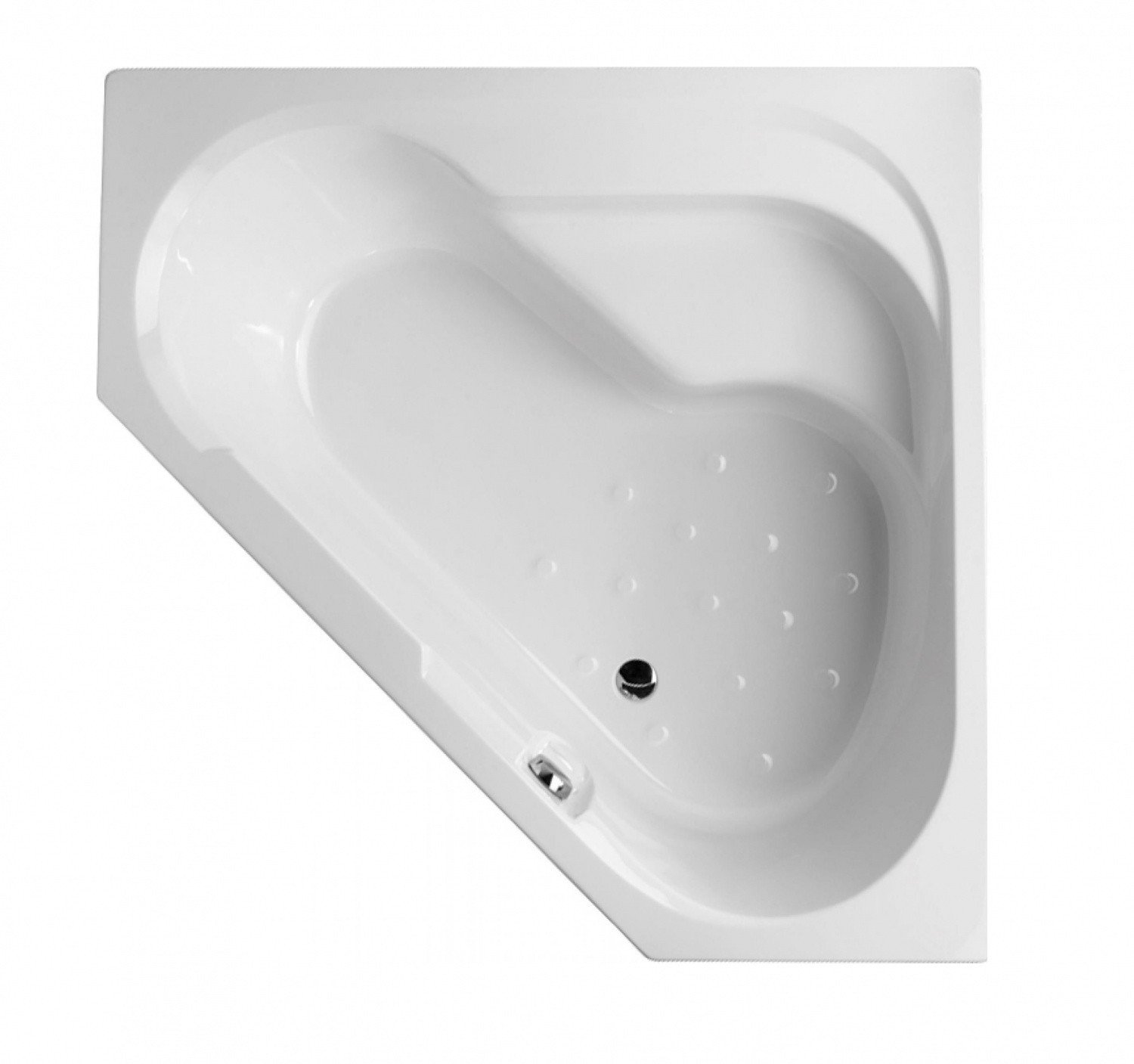 Jacob Delafon Bain Douche E6221RU-00 Угловая ванна 145*145 см R (белый ...