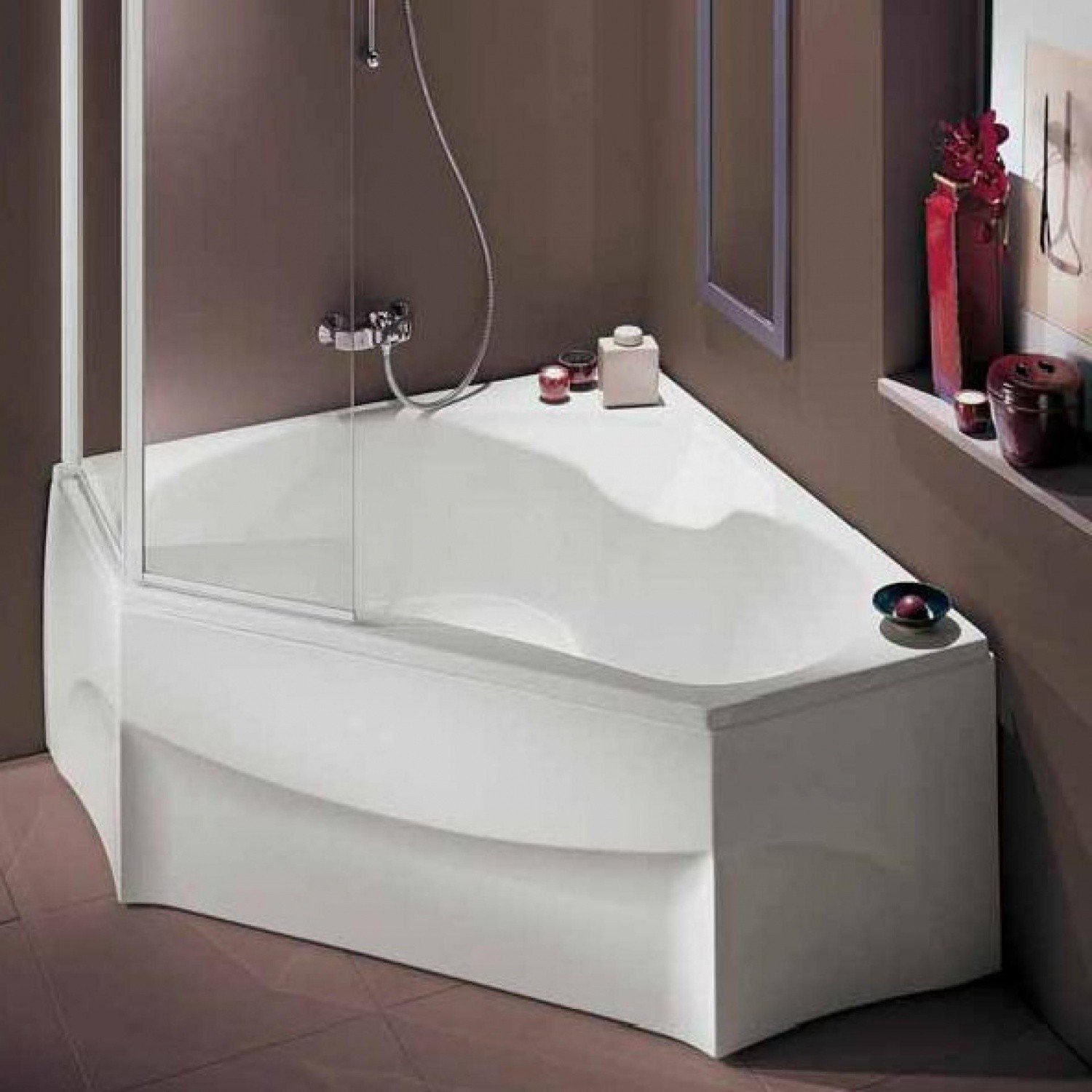 Jacob Delafon Bain Douche E6221RU-00 Угловая ванна 145*145 см R (белый ...