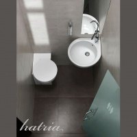 Hatria YOU&ME YXZ601 - Унитаз напольный | угловой (белый глянцевый)