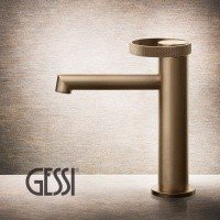 GESSI Anello 63301 726 - Смеситель для раковины | Warm Bronze Brushed PVD (бронза шлифованная)