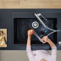 Metris Select M71 73806800 Высокий смеситель для кухни с вытяжным изливом