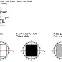 PESTAN Standard Black Glass 13000166 Душевой трап 150*150 мм - готовый комплект для монтажа с декоративной решёткой (чёрное стекло | золото)