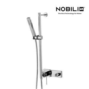 NOBILI Cube CB00530/10CR - Душевой гарнитур в комплекте со смесителем (хром)