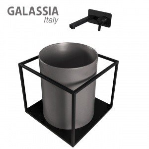 Galassia CORE 7305GM- Раковина накладная на столешницу Ø 37 см (цвет: серый матовый)
