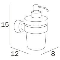 INDA Dado A12120CR21 Дозатор для жидкого мыла подвесной (хром)