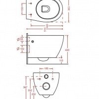 ArtCeram Step STV001 01 00 Унитаз подвесной