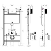 TIMO TWC-01 - Система инсталляции для монтажа подвесного унитаза