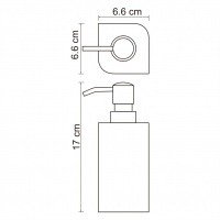 WasserKRAFT Elba K-2799 Дозатор для жидкого мыла настольный (чёрный матовый | хром)