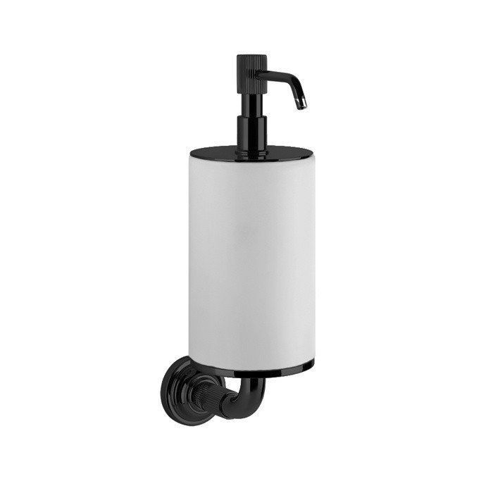 GESSI Venti20 65413.299 Дозатор для жидкого мыла подвесной (белый | чёрный матовый)