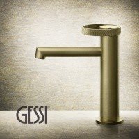 GESSI Anello 63301 727 - Смеситель для раковины | Brushed Brass PVD (латунь шлифованная)
