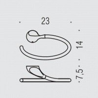 Colombo Design Melò B1231 Кольцо для полотенца (хром)