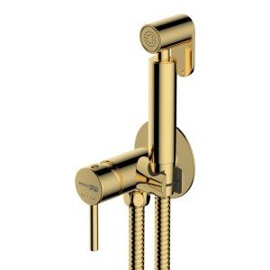 WasserKRAFT A70738 Гигиенический душ - комплект со смесителем (золото)