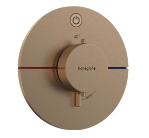 Hansgrohe ShowerSelect Comfort S 15553140 Термостатический смеситель для душа - внешняя часть (бронза шлифованная)