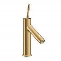 Axor Starck 10117250 Смеситель для раковины - шлифованное золото,  в комплекте со сливным гарнитуром (донным клапаном)