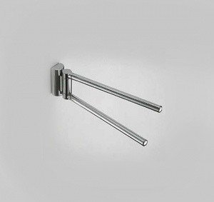 Colombo Design LUNA B0113 Двойной полотенцедержатель 25 см (хром)