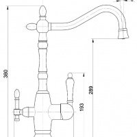 MILACIO Castellon Ceramic MC.514.ABR Высокий смеситель для кухни (антрацит | бронза)
