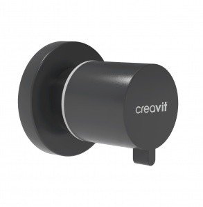 Creavit AC50L.ANM Проходной запорный вентиль ½ * ½ (антрацит матовый)