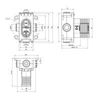FIMA | Carlo Frattini FIMABOX F4020 - Внутренний механизм смесителя для ванны