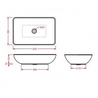 ArtCeram Gio Evolution GIL001 01 00 Раковина накладная на 60 см