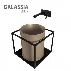 Galassia CORE 7305SA - Раковина накладная на столешницу Ø 37 см (цвет: песочный матовый)
