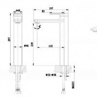 Bravat Eddie F1369402CP-A-RUS Высокий смеситель для раковины (Хром)