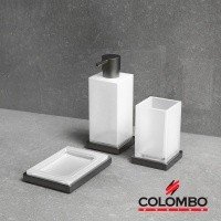 Colombo Design LOOK B9317.GM - Дозатор для жидкого мыла 310 мл | настольный Graphite Matt (графит шлифованный)