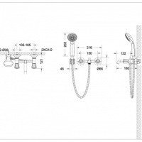 Bravat Duo F6133186CP-B-RUS Смеситель для ванны (Хром)