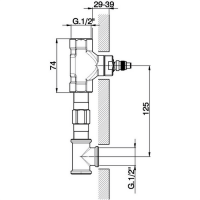 Cisal ZA01351004 Внутренний механизм смесителя для раковины