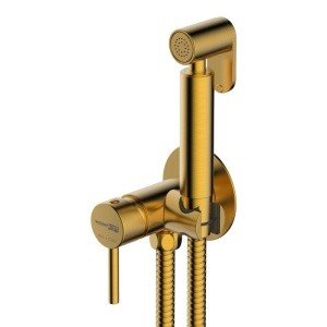 WasserKRAFT A70838 Гигиенический душ - комплект со смесителем (золото матовое)