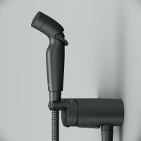 AM.PM Func F0H8F922 Гигиенический душ | комплект с прогрессивным смесителем (чёрный матовый)